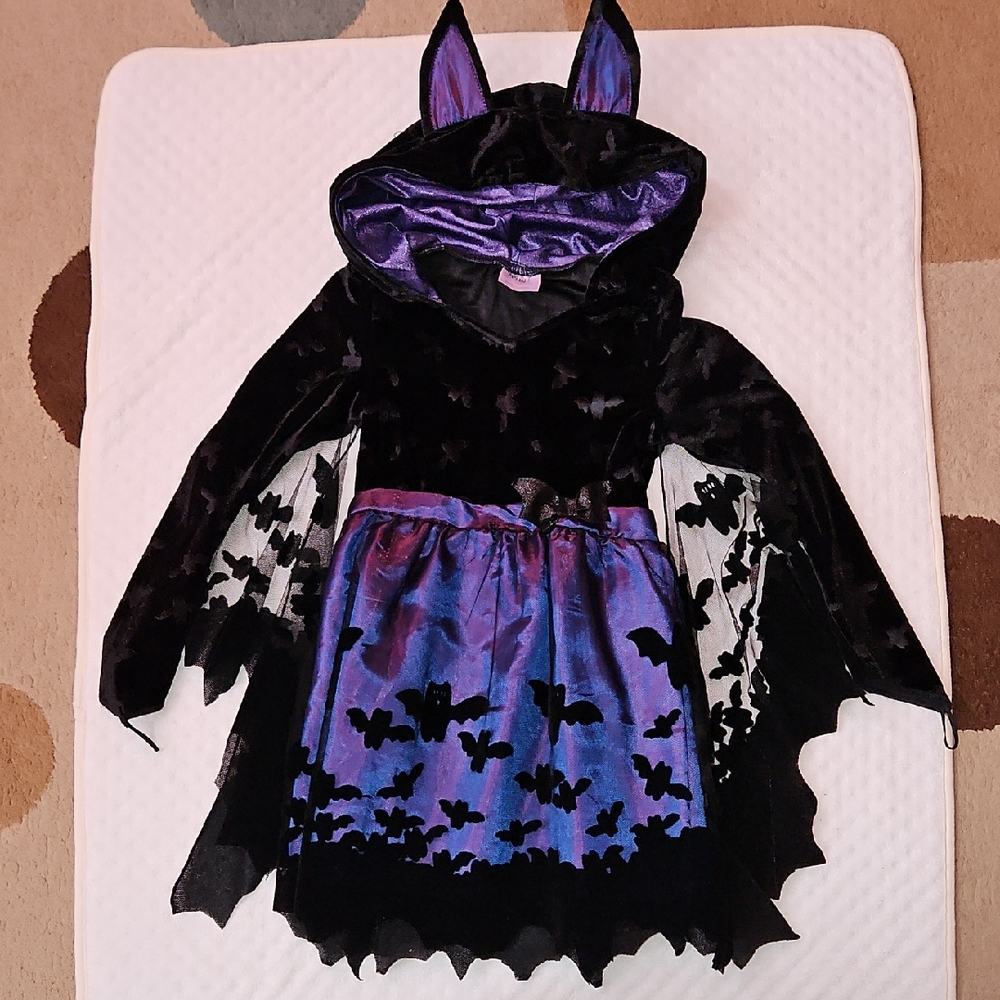 Spirit Kids Bat Costume in Purple and Black